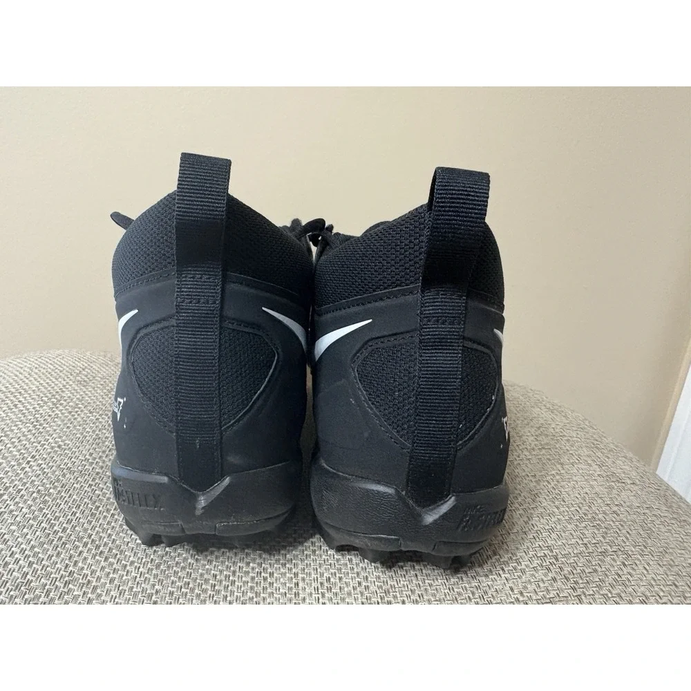 Mens Nike Alpha Menace 3 Shark Football Cleat Black CV0582-001 Fastflex Sz 12 - Picture 6 of 9